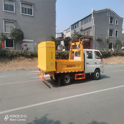 新規藍牌福田雙排防撞緩沖車 移動安全衛士與特種作業的多面手